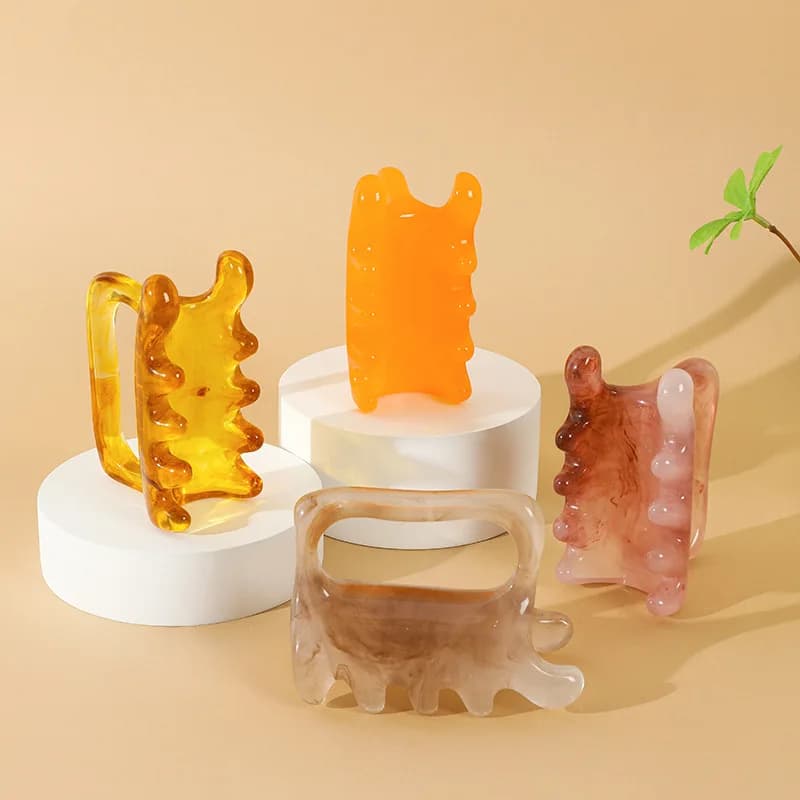 double-sided resin massage comb — image 6