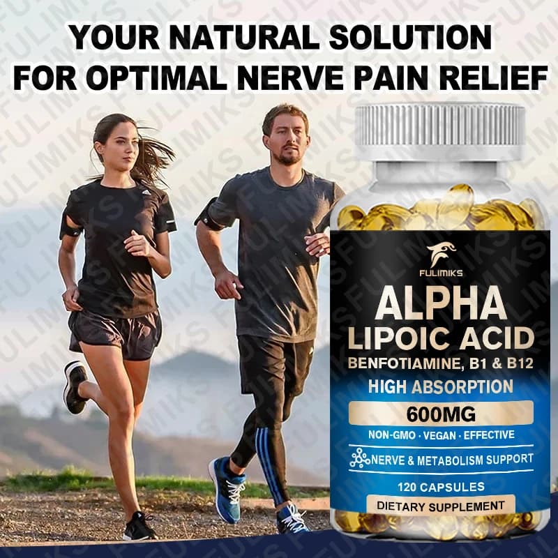 Alpha lipoic acid 600 mg capsules with benfotiamine — image 6