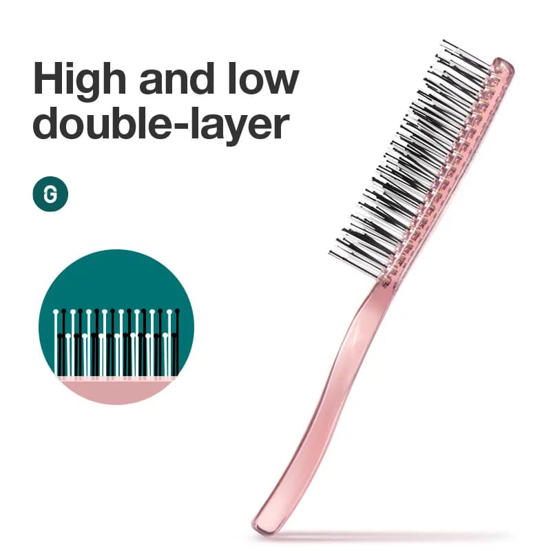 scalp massage hair brush with fine detangling teeth — image 5