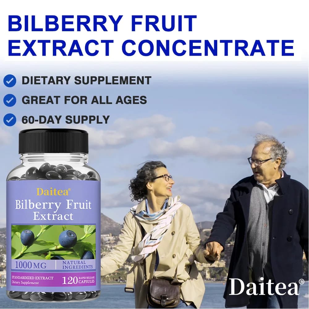 bilberry extract eye health supplement bottle — image 5