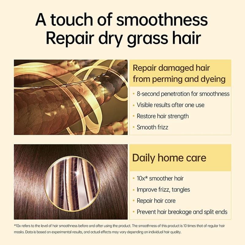 keratin smoothing hair mask tube — image 4
