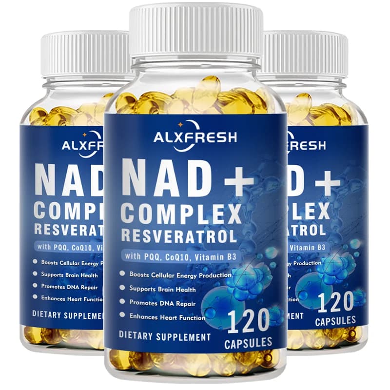 bottles of extra strength NAD supplement with resveratrol and coq10 — image 7