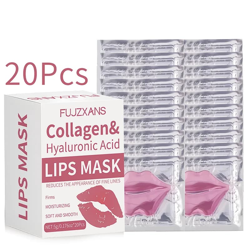 Pink lip mask sheet on a white background — image 7