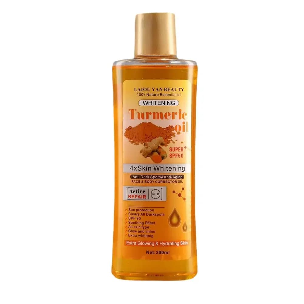Turmeric essential oil massage oil bottle — image 3