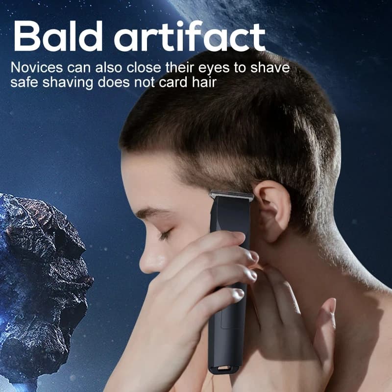 USB rechargeable electric hair clipper with adjustable cutter head — image 5