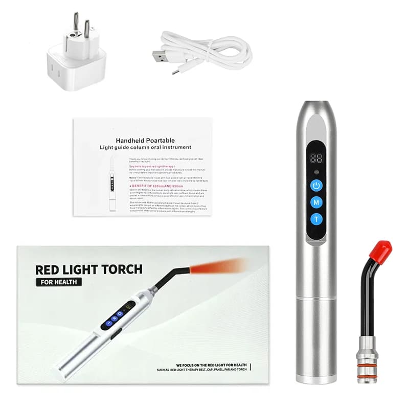 hand-held red and near-infrared light therapy wand for cold sores — image 7