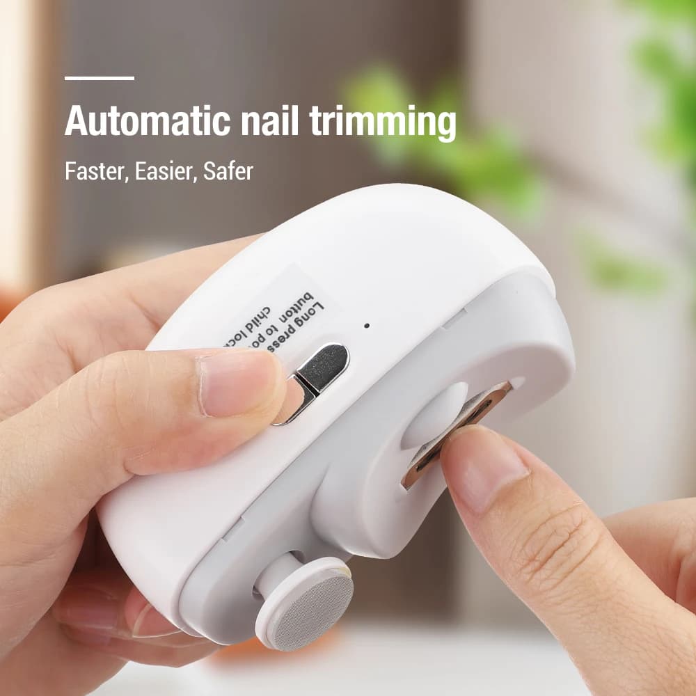 electric nail clipper with anti-splash trimmer — image 2