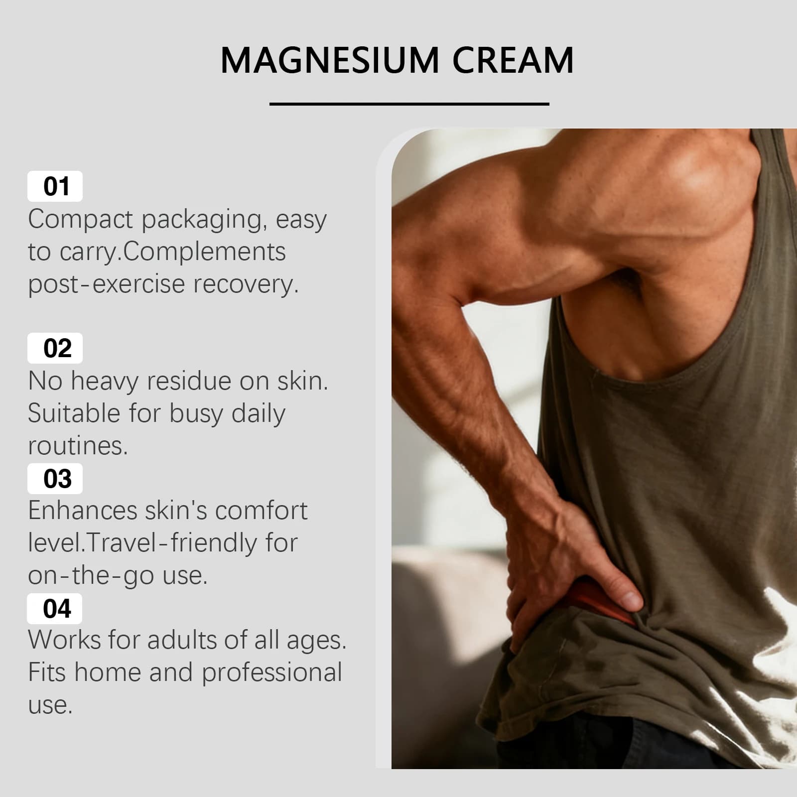 magnesium relief cream jar — image 2