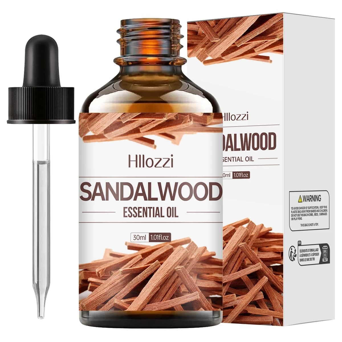 bottles of sandalwood essential oil — image 7