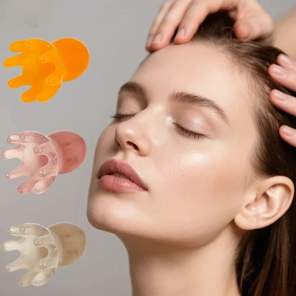 Octopus resin scalp massage comb — image 1
