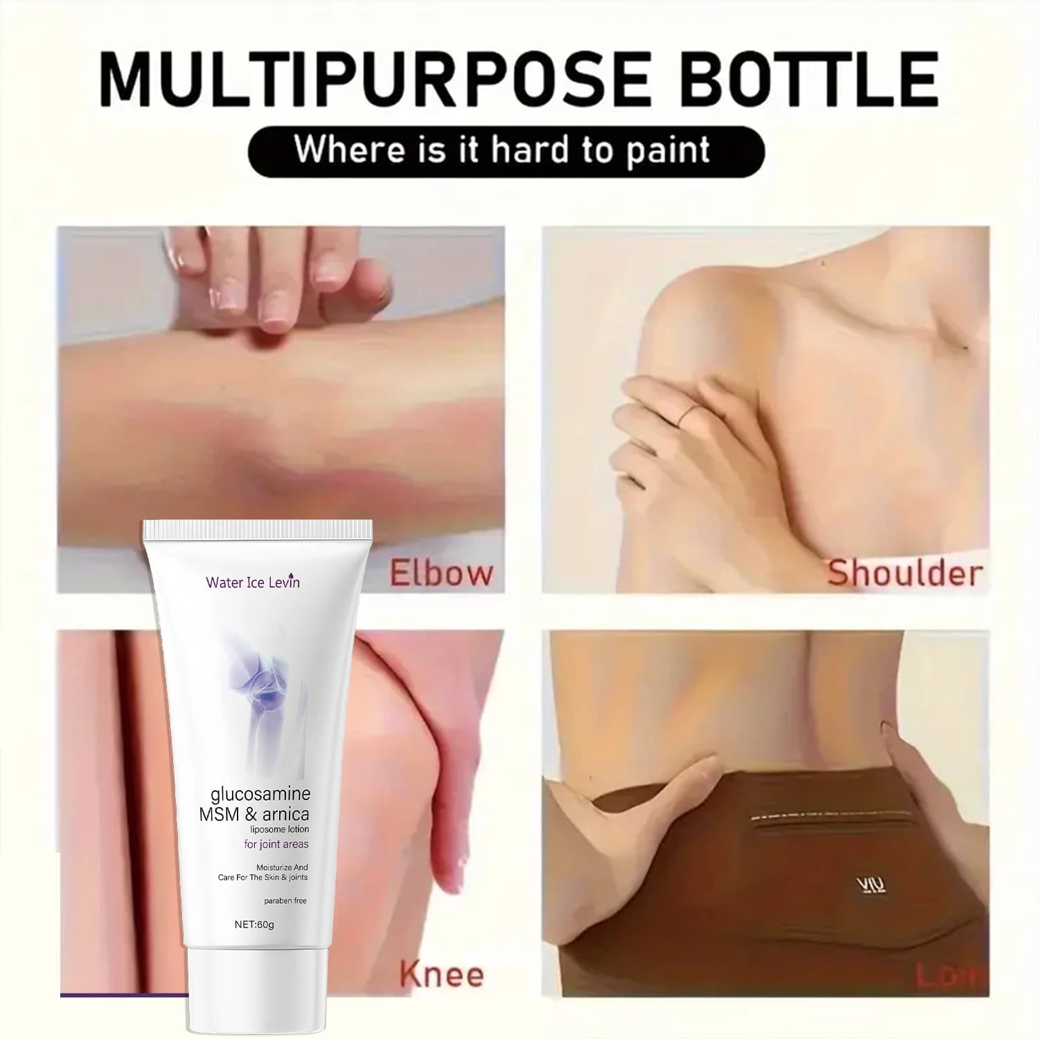 Glucosamine MSM and arnica joint cream tube — image 2