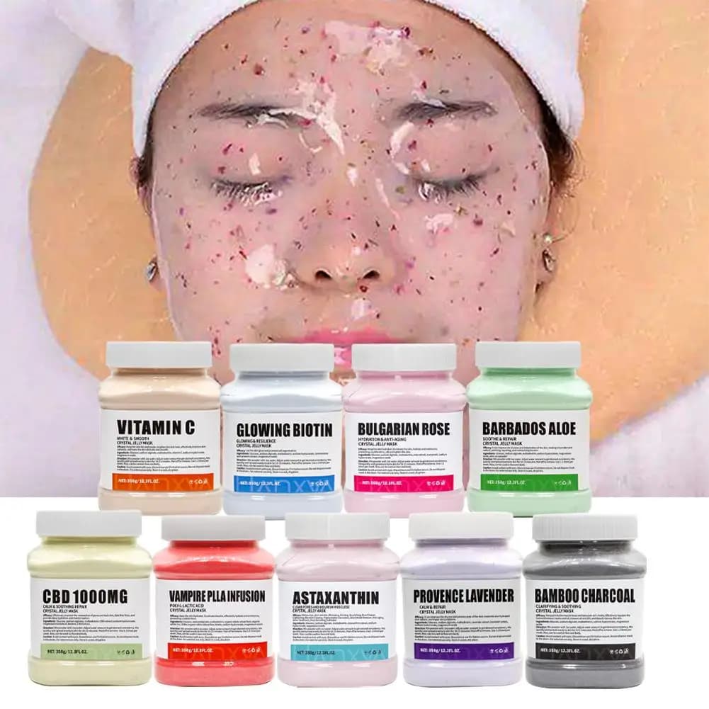 Gold Crystal Jelly Mask Powder – Hydrating Brightening Facial
