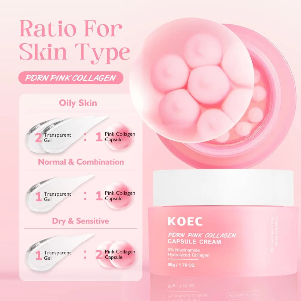 pink collagen capsule anti‑wrinkle cream tube — image 4