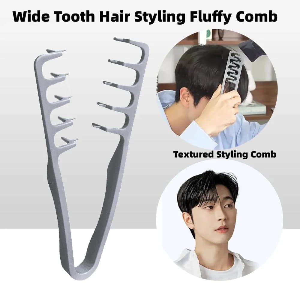 wide-tooth volumizing hair styling comb — image 1