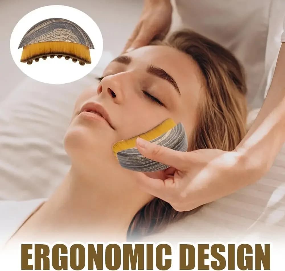 Lymphatic contour face brush for chin and jawline — image 4