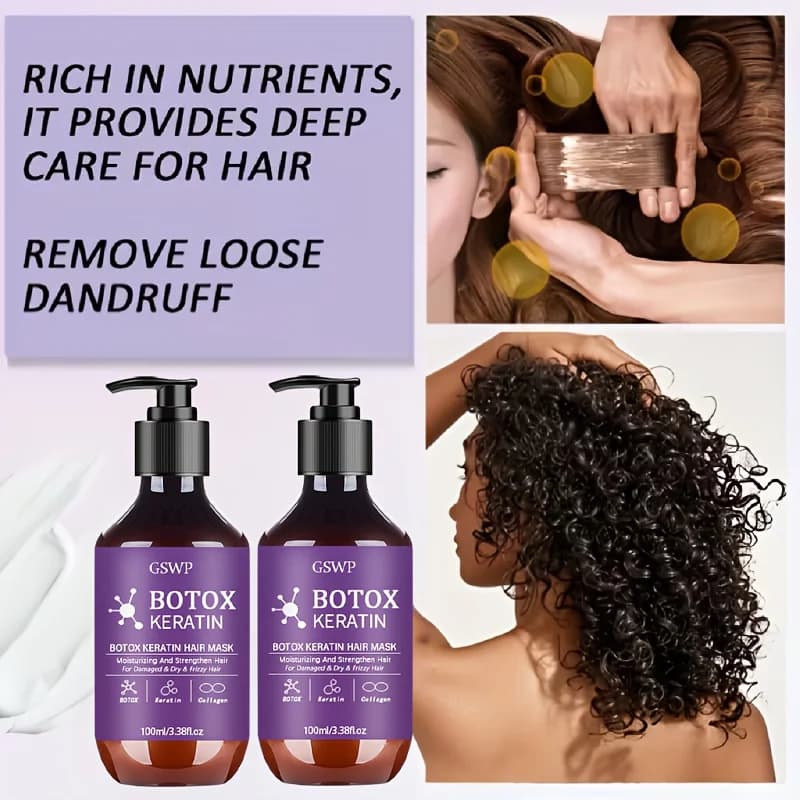 Botox keratin hair mask in a 100 ml jar — image 4