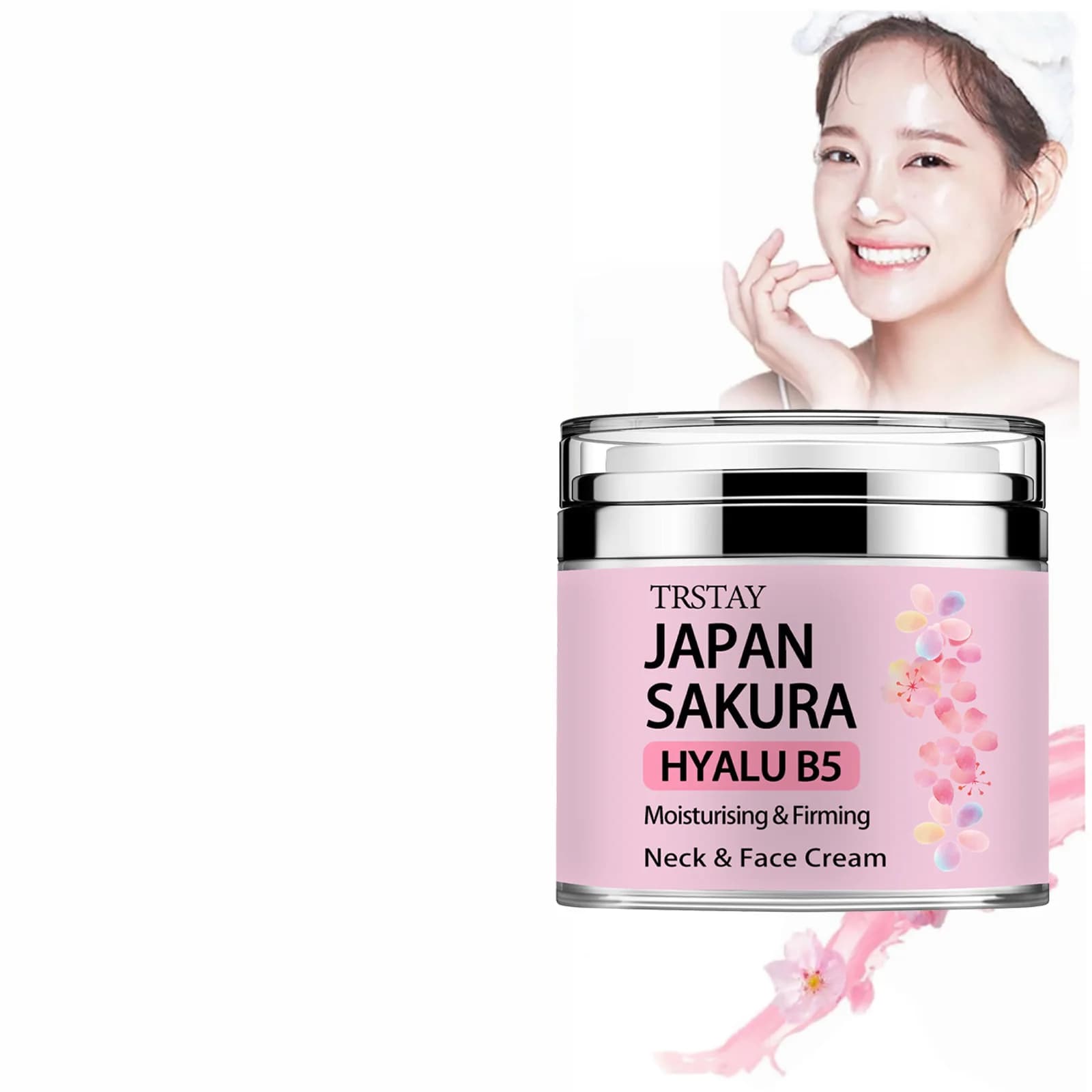 Sakura Essence Tone‑Up Cream jar with hyaluronic acid — image 2
