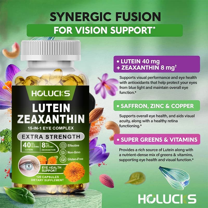 bottle of lutein and zeaxanthin eye supplement — image 5