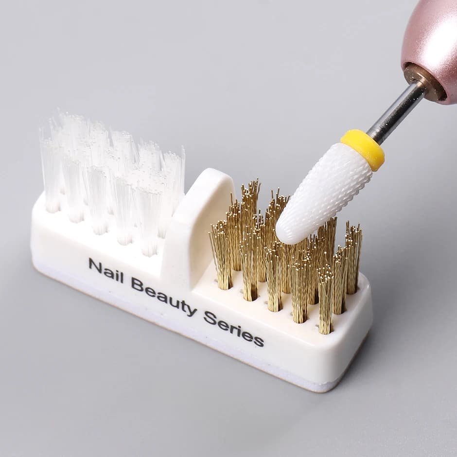 electric nail grinding brush for cleaning drill bits — image 7