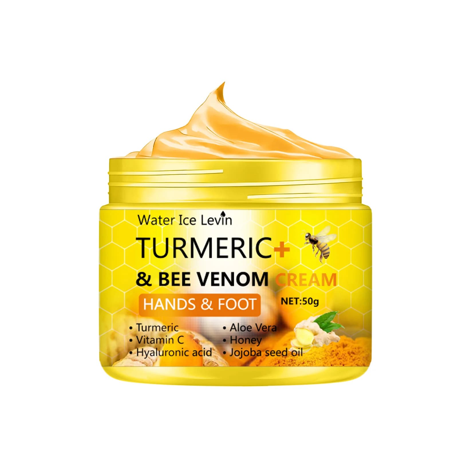 Turmeric and bee venom foot cream tube — image 7