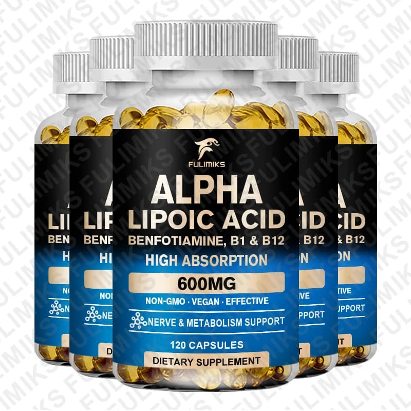 Alpha lipoic acid 600 mg capsules with benfotiamine — image 7
