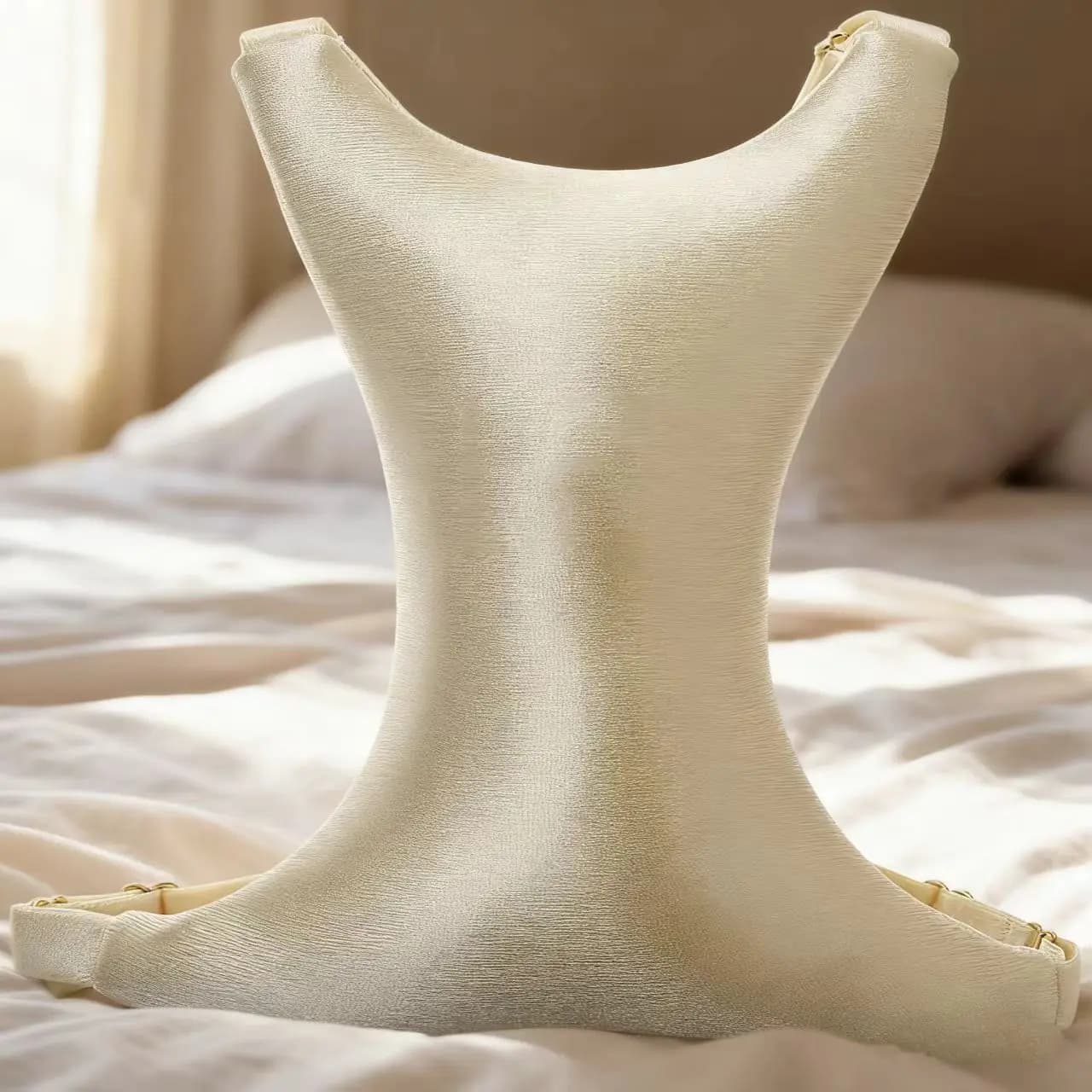 Anti-wrinkle chest pillow for side sleeping — image 5