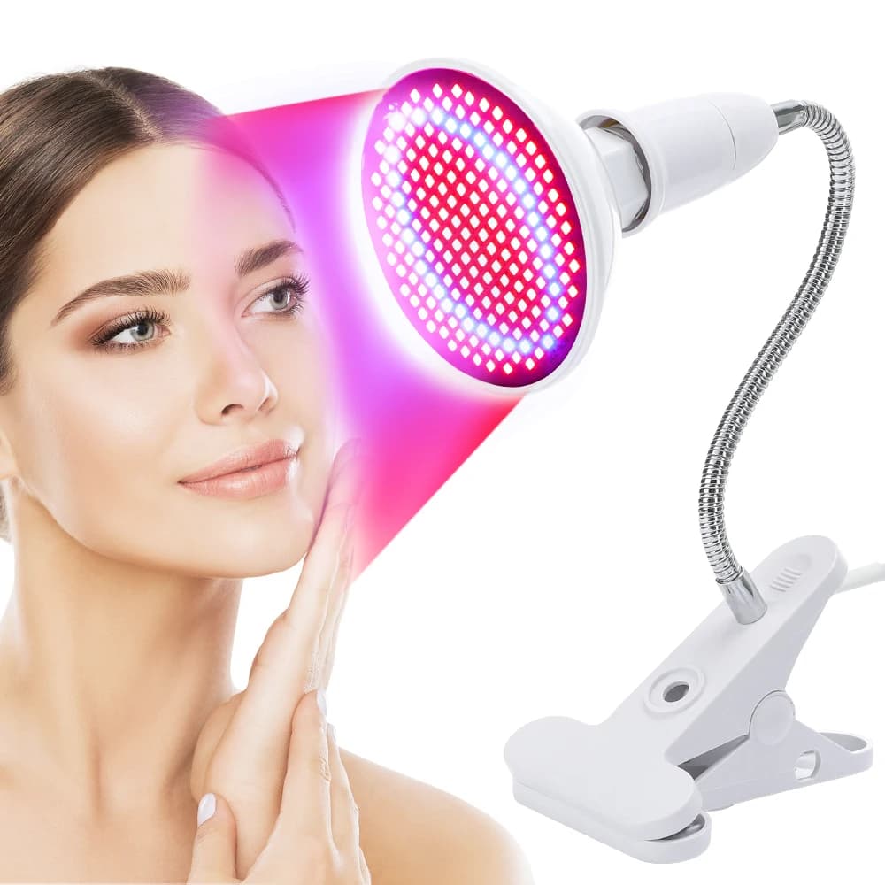 LED Red & Blue Light Therapy Device for Facial Rejuvenation
