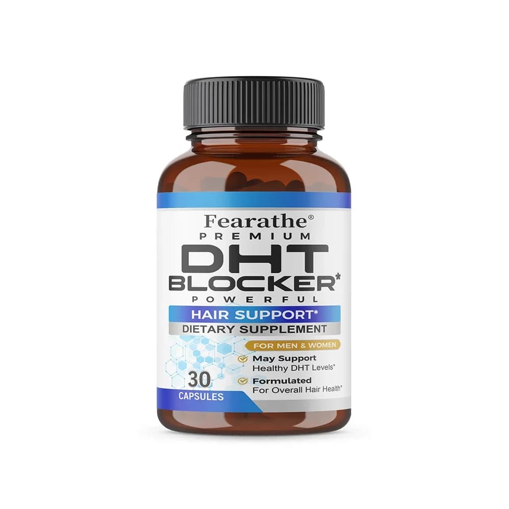 bottle of saw palmetto and biotin hair supplement — image 7