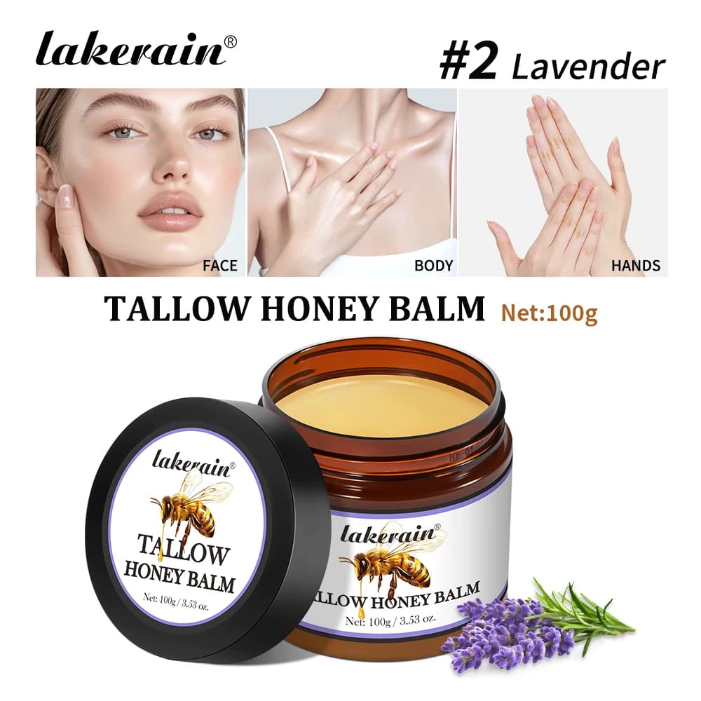 tallow honey balm jar — image 8