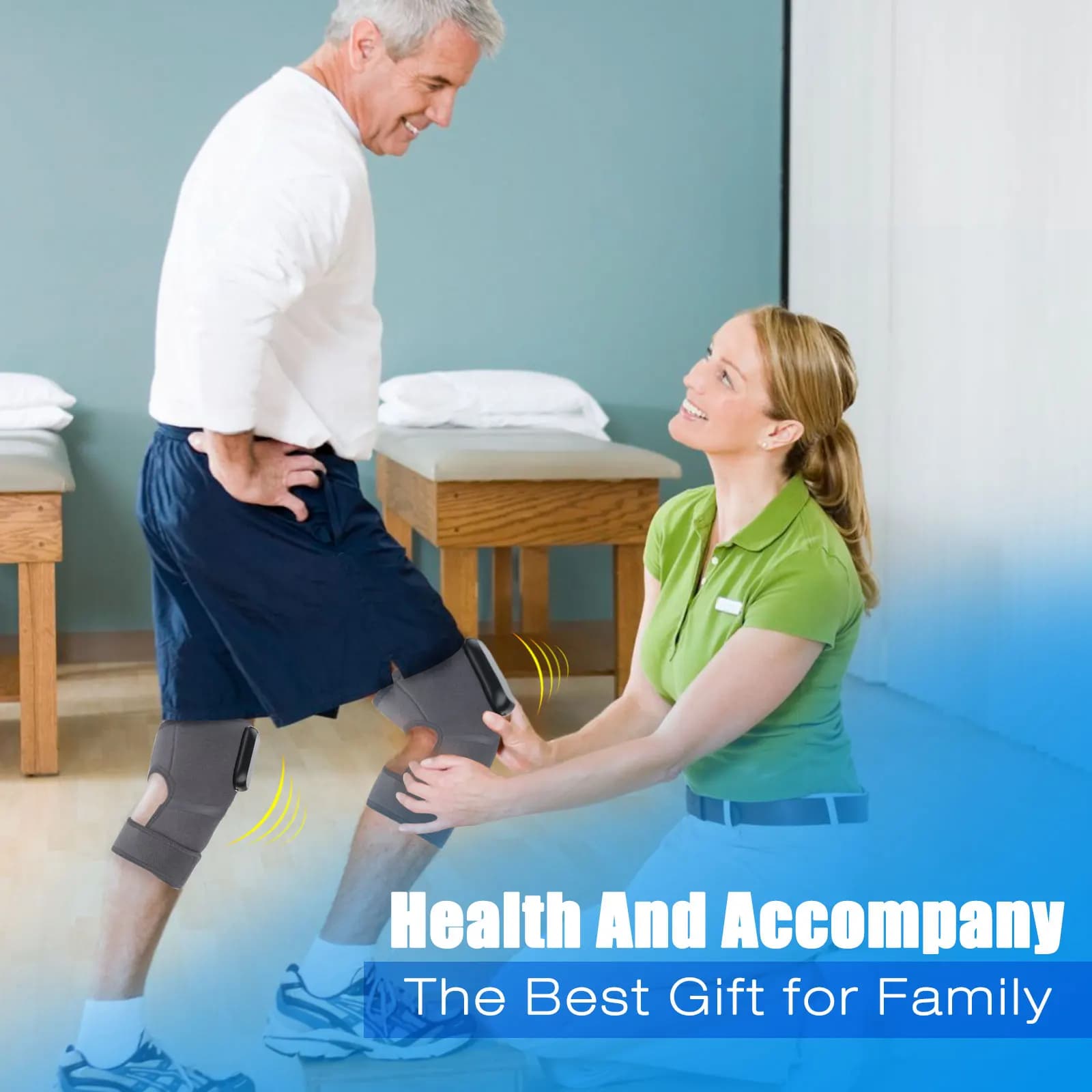 heated vibrating knee massage pad — image 5