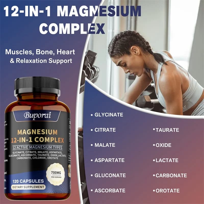 bottles of magnesium complex capsules — image 5