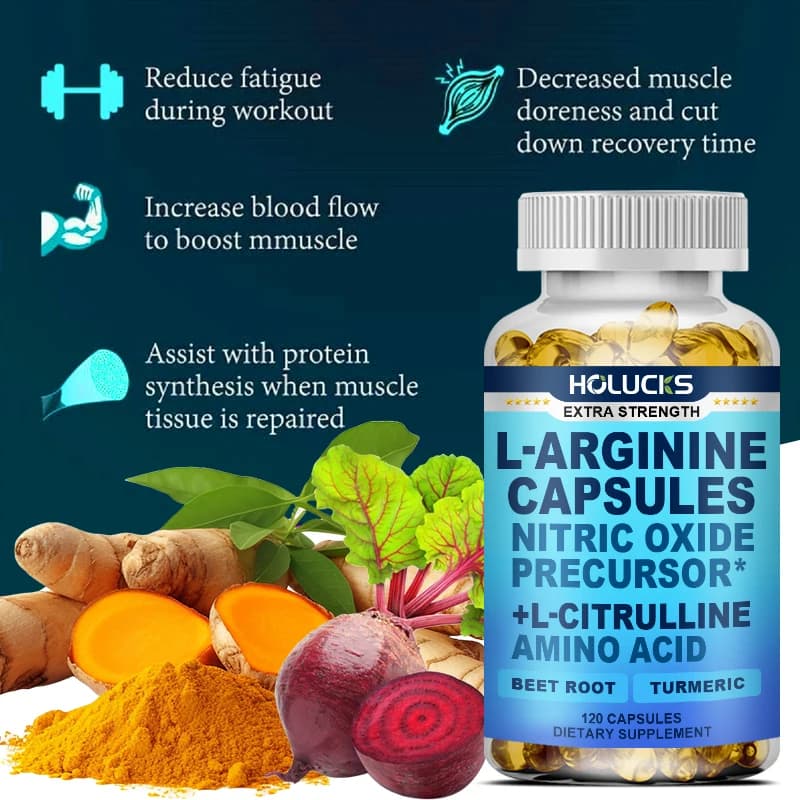 L-Arginine and L-Citrulline capsules bottle — image 6