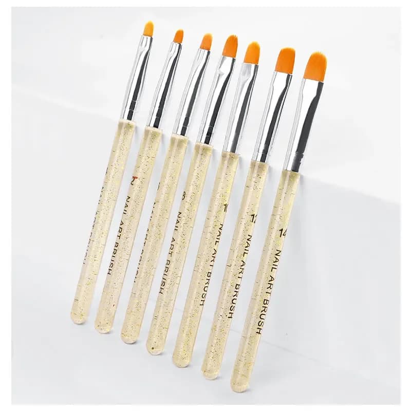7-piece nylon brush pen set for nail art — image 7