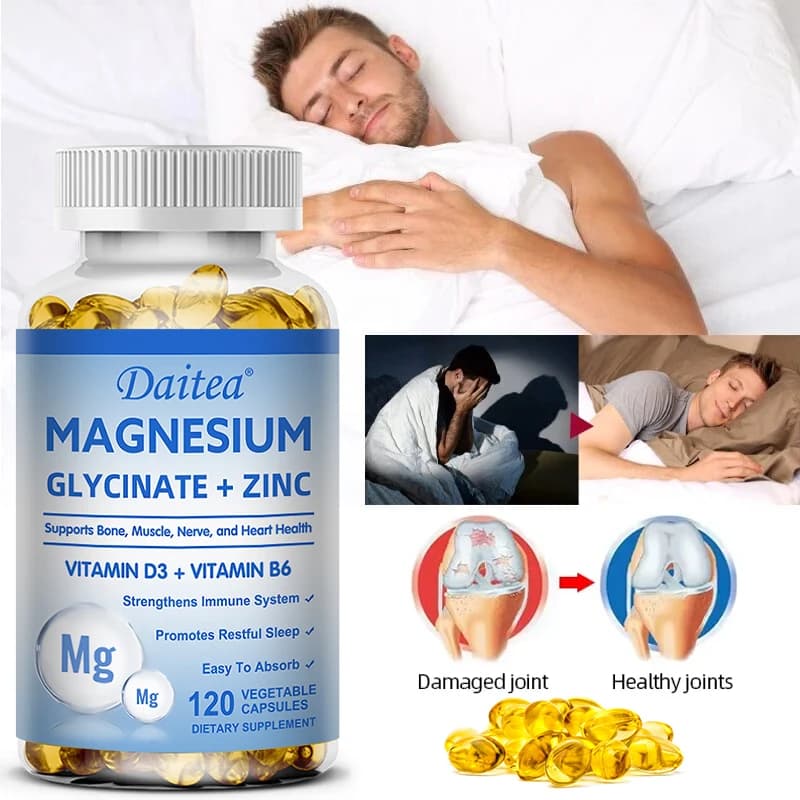 magnesium glycinate and zinc capsules bottle — image 3