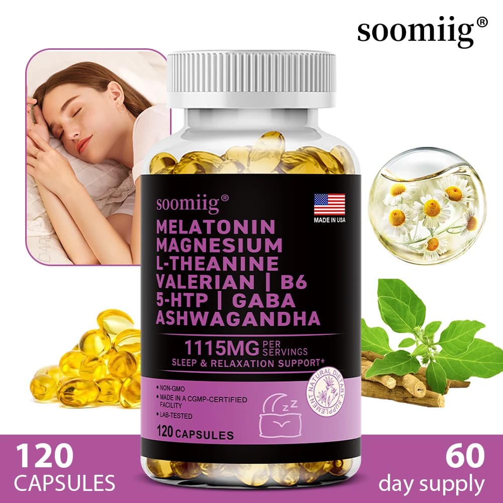 Melatonin 5 mg Sleep Capsules – 90 Vegan, Non‑GMO