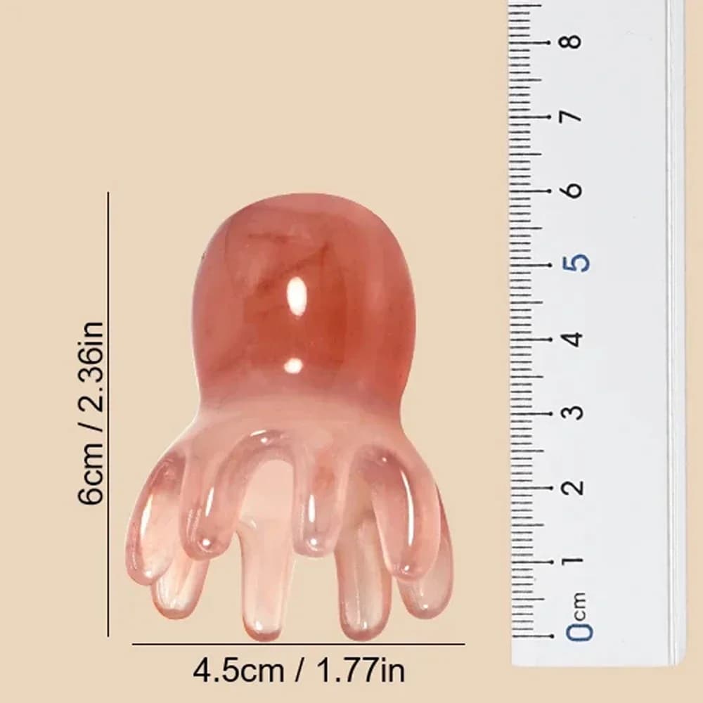 Octopus resin scalp massage comb — image 2