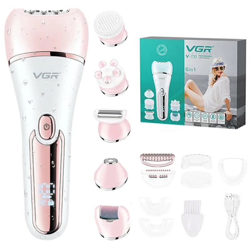 VGR electric women’s epilator with shaver — image 8