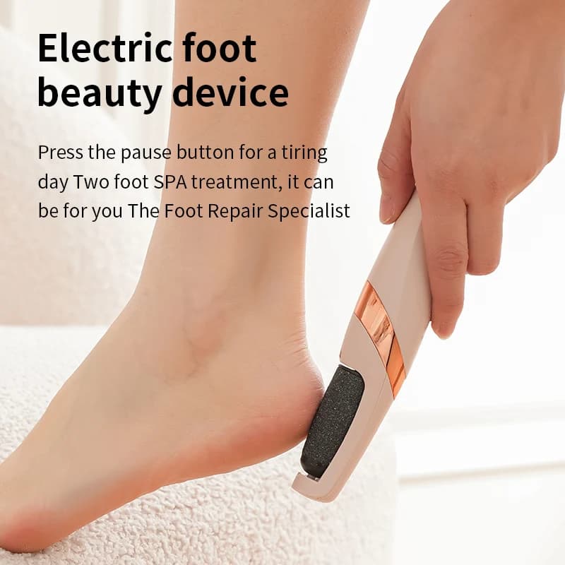 USB rechargeable electric foot grinder with dual heads — image 6