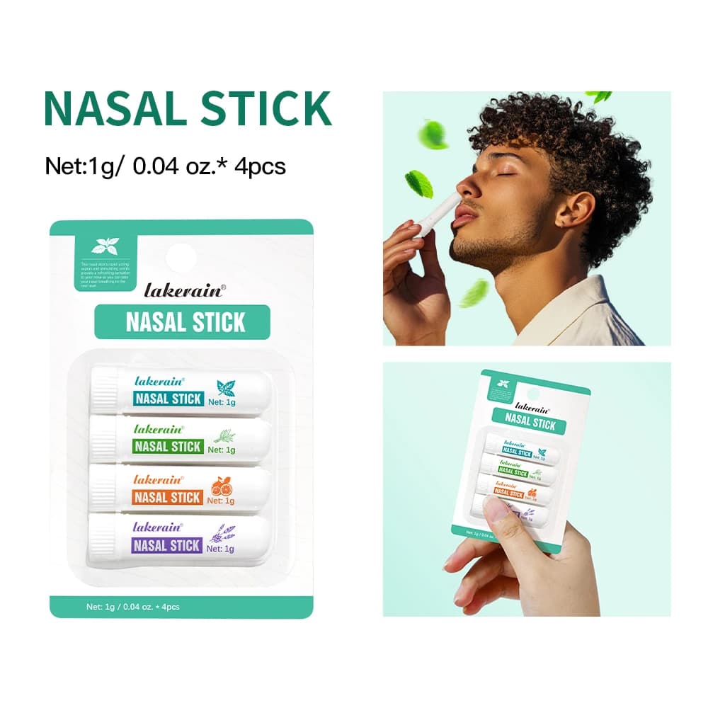 Cooling Essential Oil Nasal Inhaler for Focus