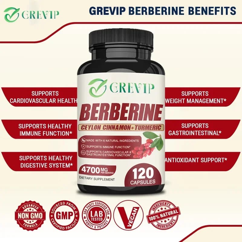 bottles of berberine capsules — image 3