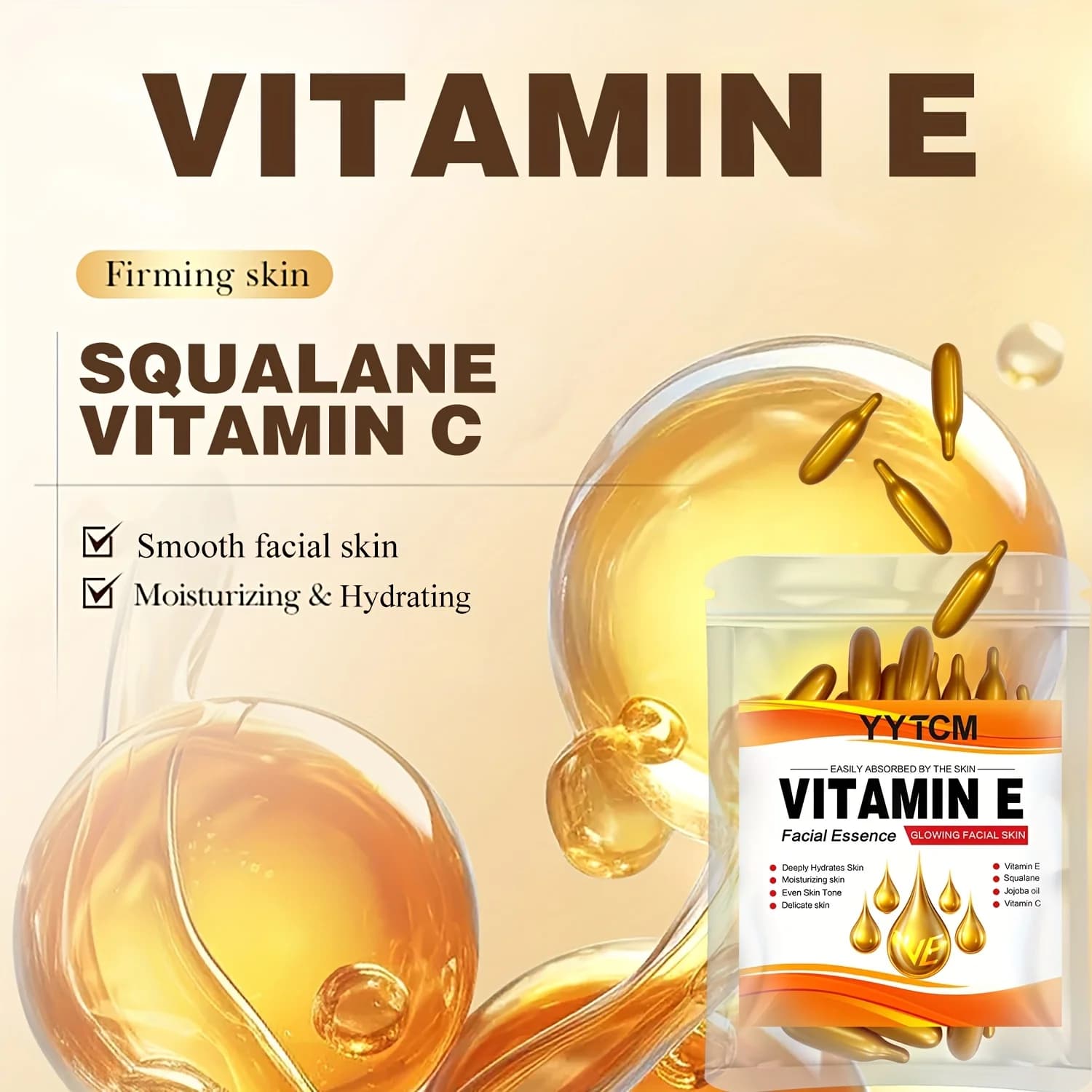 capsule essence bottle with vitamin e label — image 6