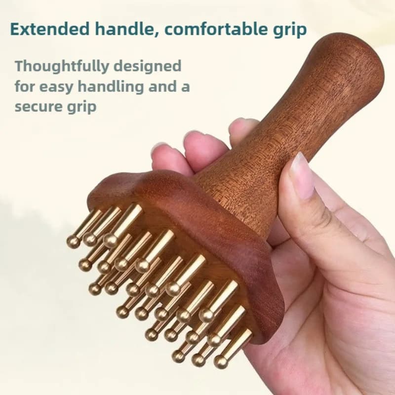 Brass Gua Sha Tool for Deep Tissue Massage