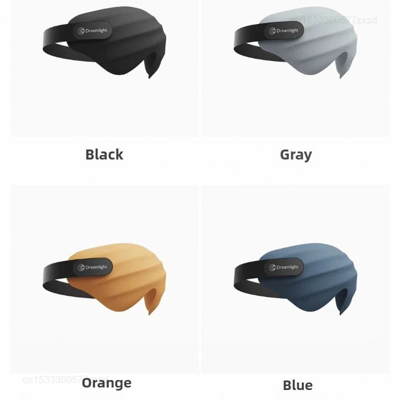 3D contoured sleep eye mask in dark fabric — image 6