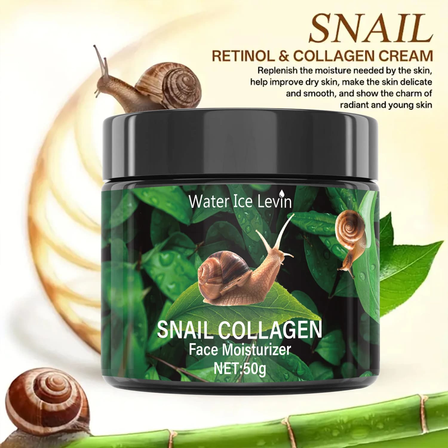 Snail Hydration Cream with Plant Collagen and Vitamin E
