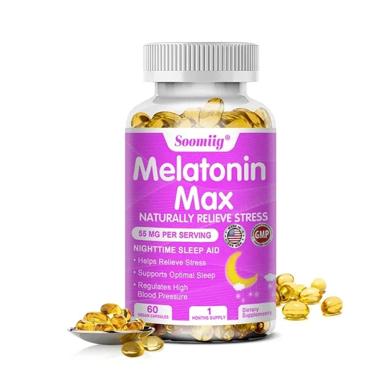 bottle of melatonin 55mg with MSM, zinc, vitamin D3 and B6 — image 8