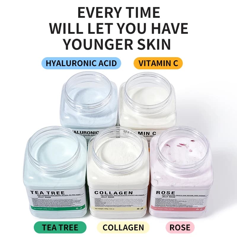 Rose hyaluronic acid collagen jelly face mask — image 3