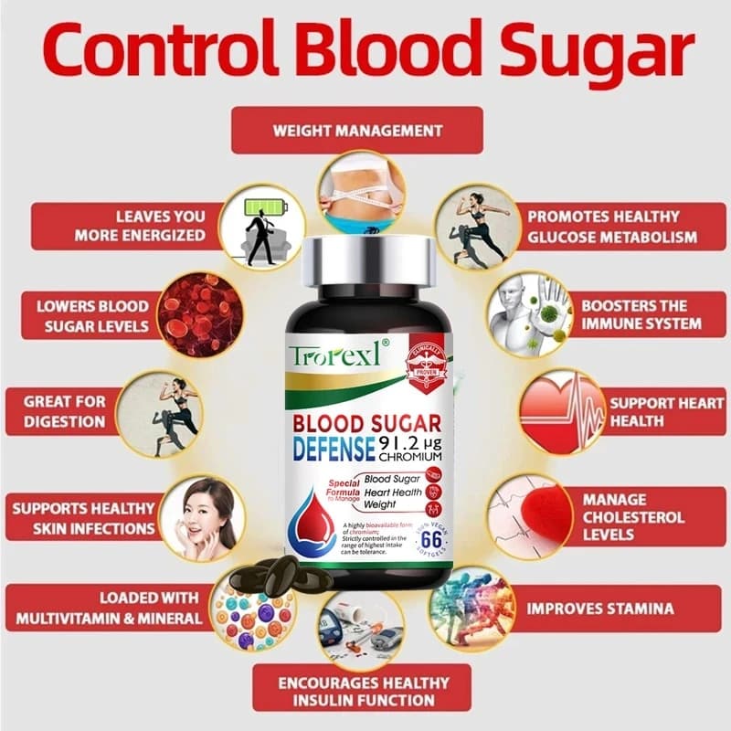 Blood Sugar Defense diabetes capsules bottle — image 6