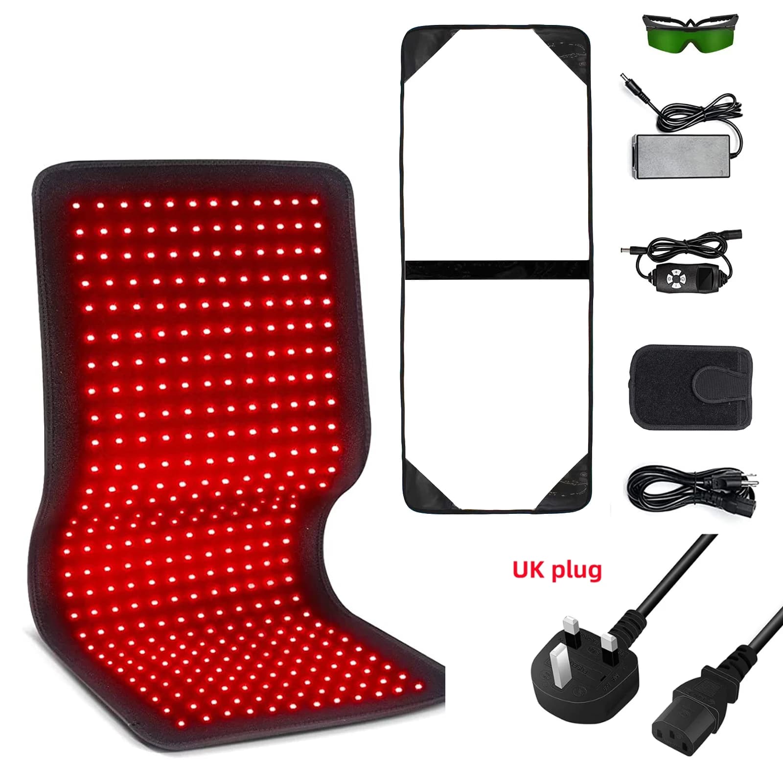 Red and infrared therapy belt wearable heating pad — image 8