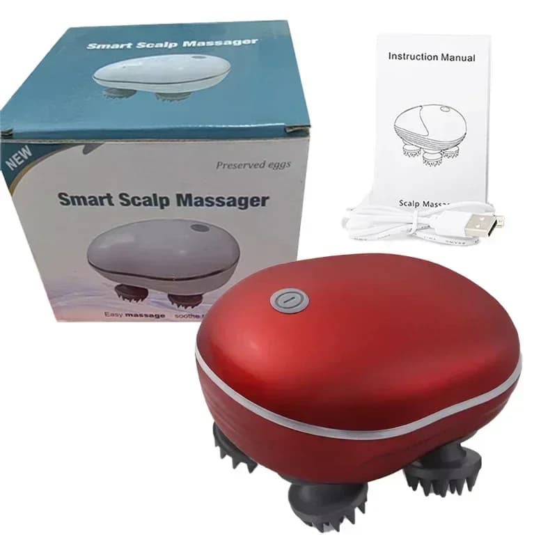 electric scalp massager with red light therapy — image 6