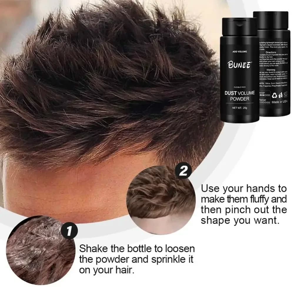 hair styling powder for volume and oil control — image 2